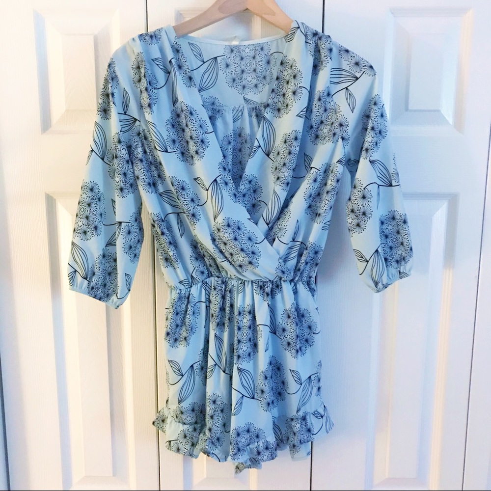 Beautiful Powder Blue Romper